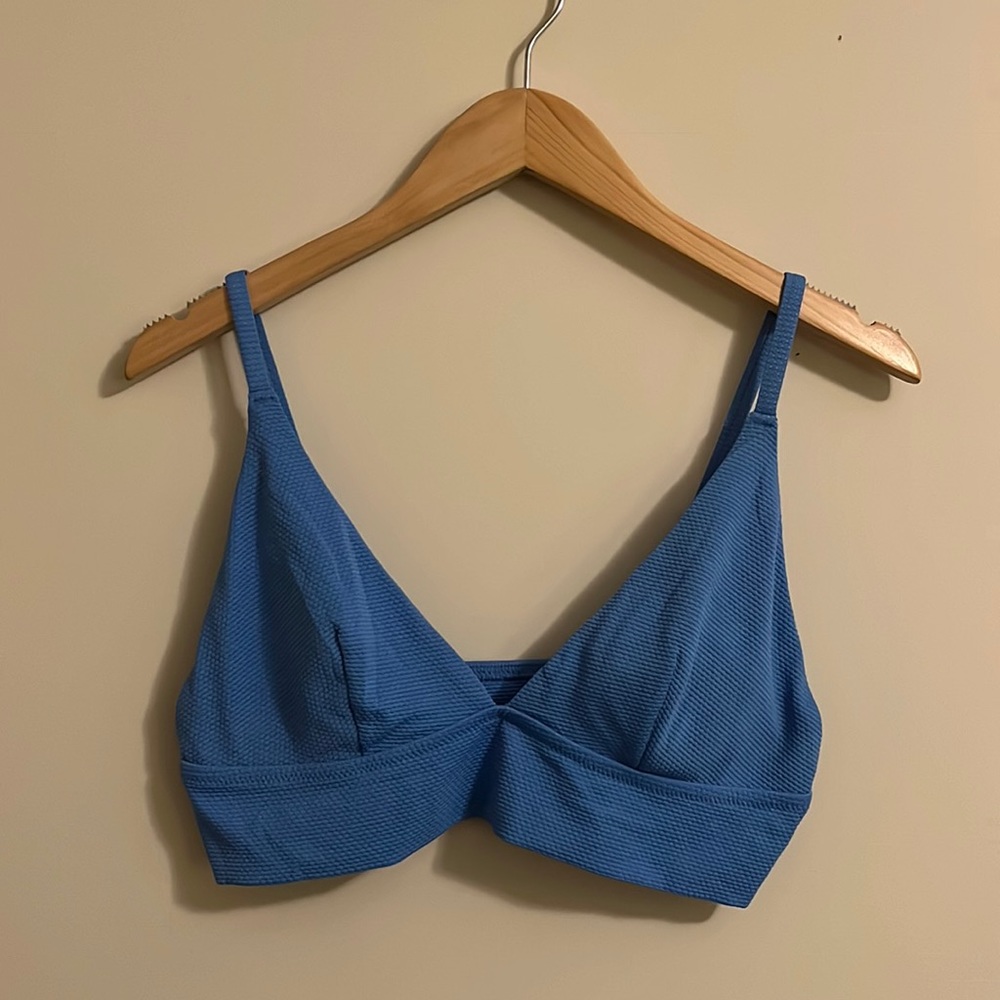 Aerie Swim Top - Blue - Size Large